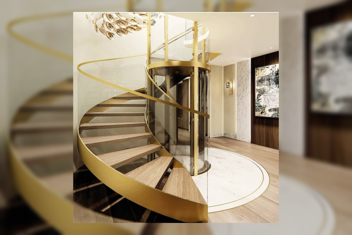 Round Panoramic View Home Lift