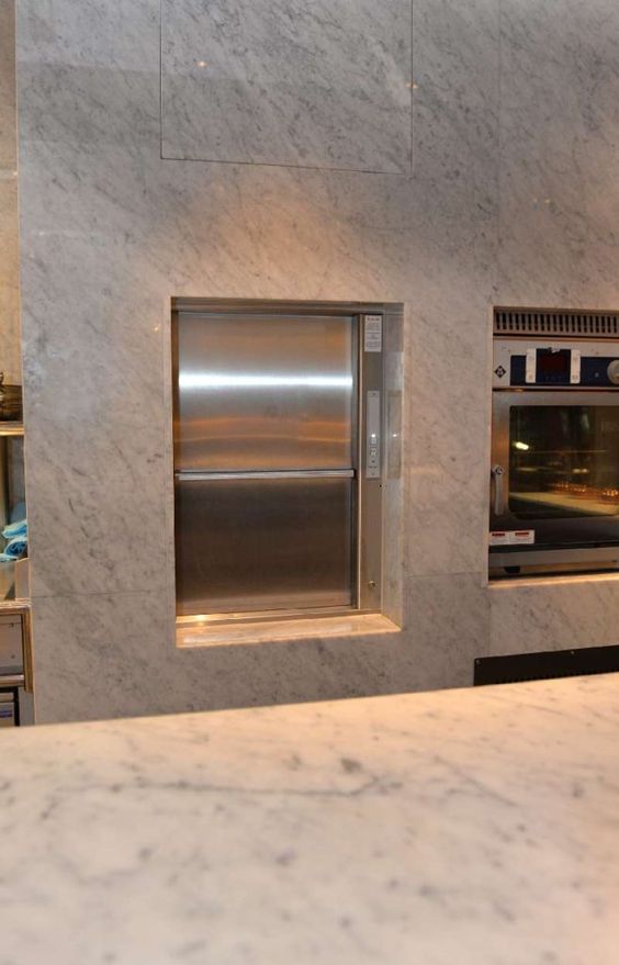 Dumbwaiter with Steel and Marble cover